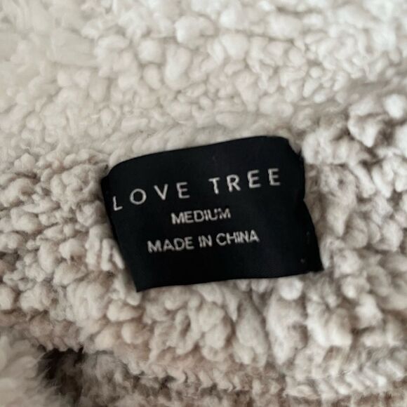 Love Tree 1/4 zip faux Sherpa jacket size M - Picture 6 of 6